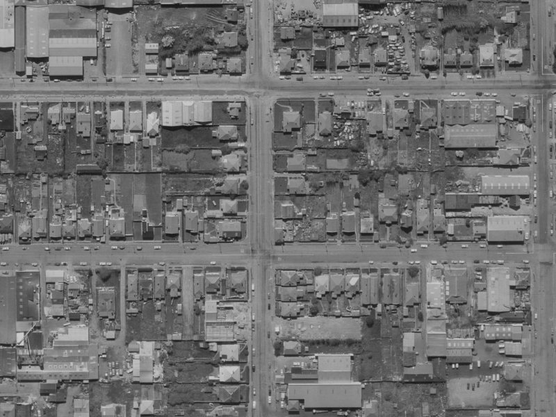 38 Gasson Street from the air, 1970-1974