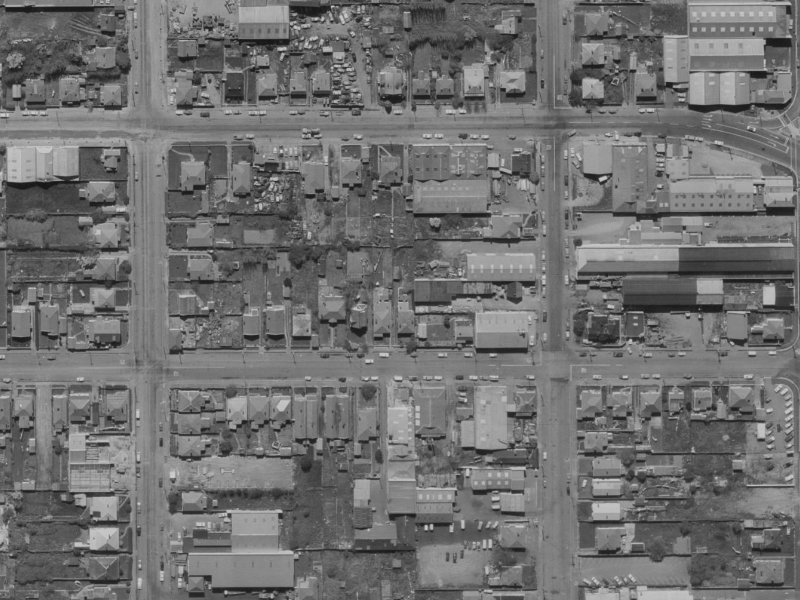 77 Coleridge Street from the air, 1970-1974