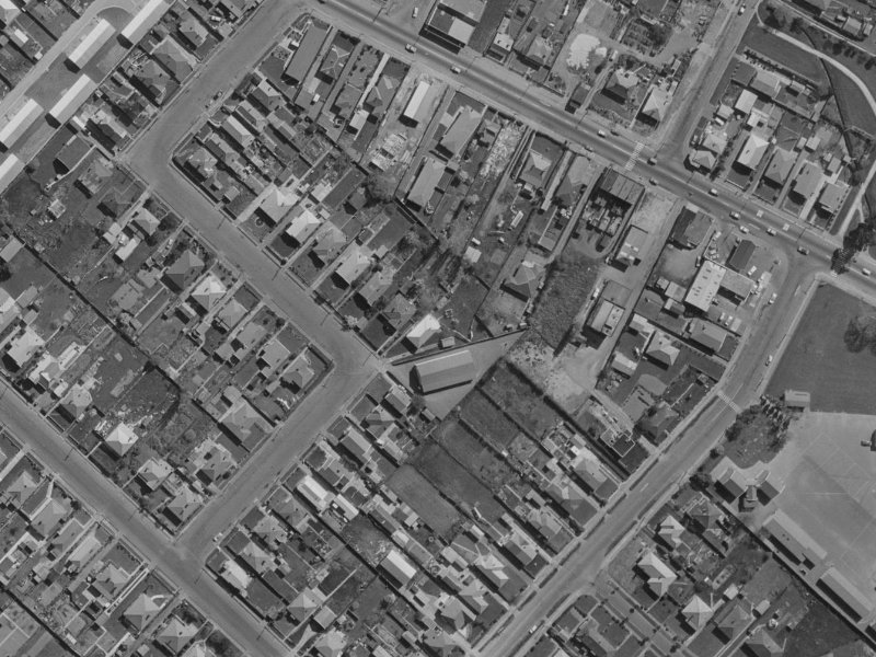 35 Dampier Street from the air, 1970-1974