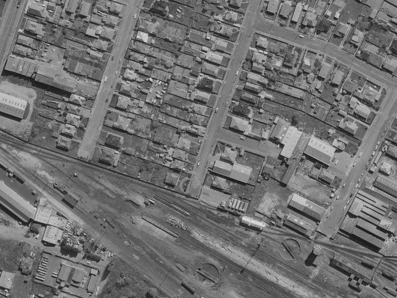 1-13 Grafton Street from the air, 1970-1974