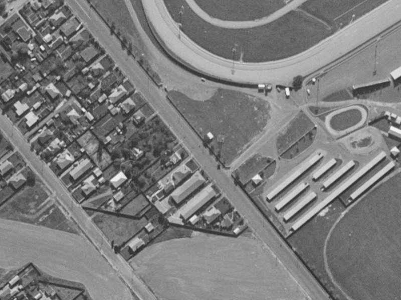 71 Wrights Road from the air, 1970-1974