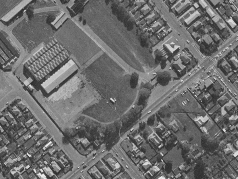 Parade Ct from the air, 1970-1974