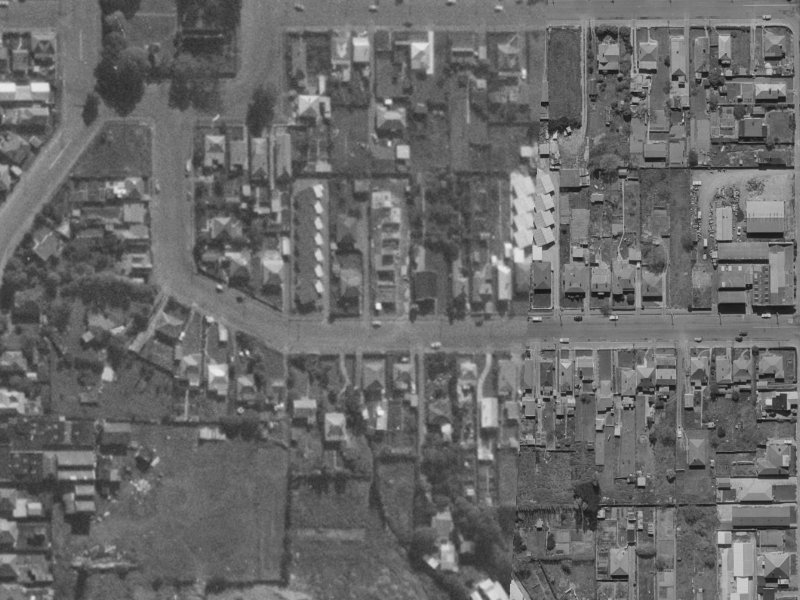 35 Ward Street from the air, 1970-1974