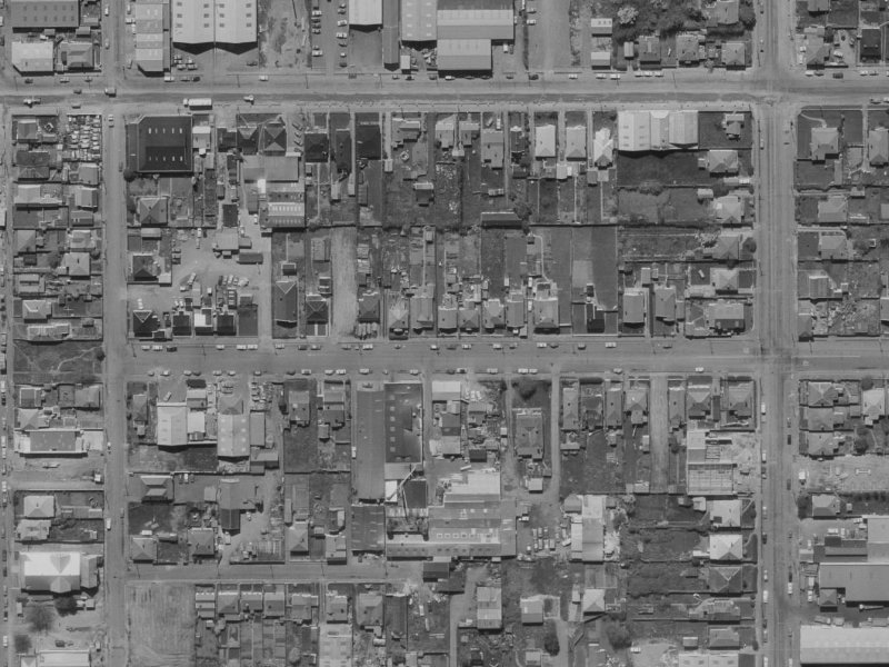 29 Coleridge Street from the air, 1970-1974