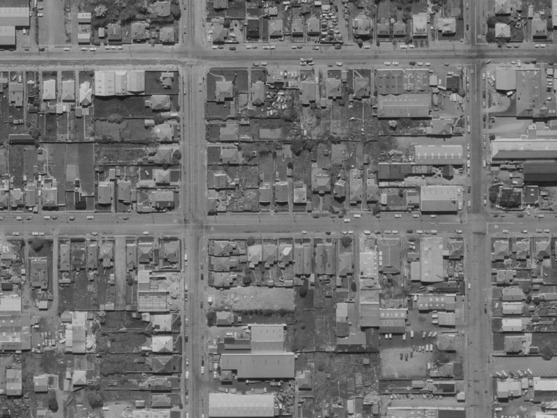 67 Coleridge Street from the air, 1970-1974