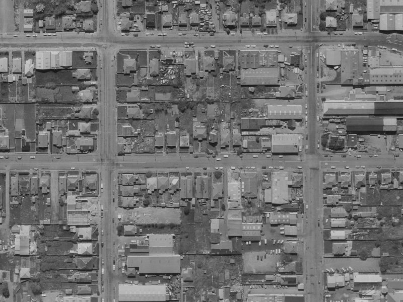 71 Coleridge Street from the air, 1970-1974