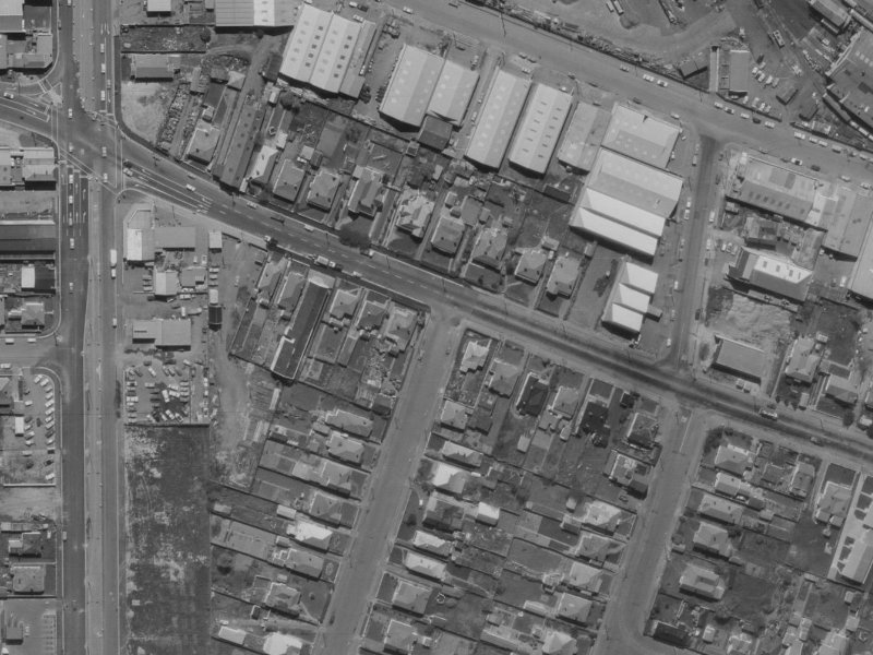 1 Defoe Place from the air, 1970-1974