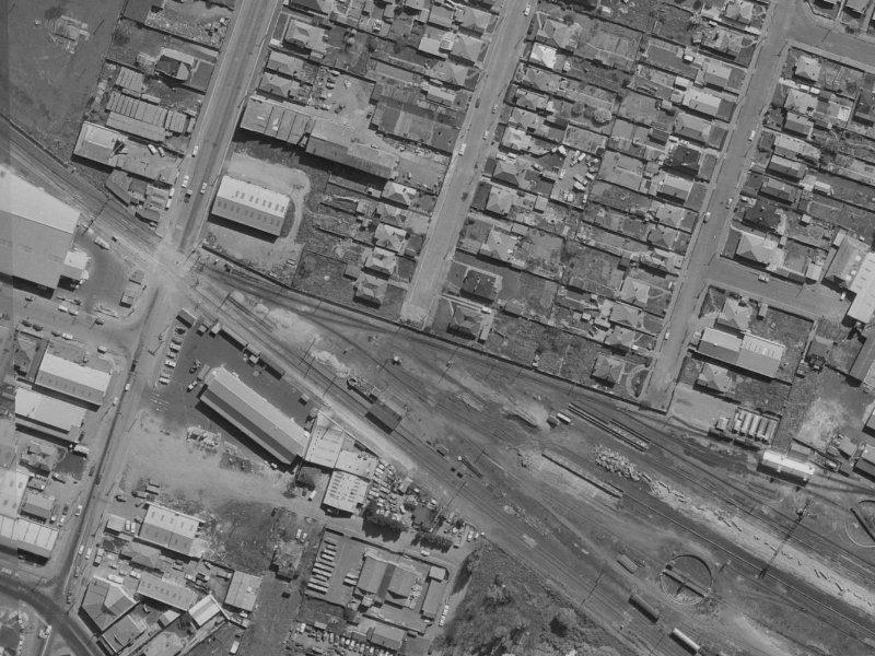 2A Barbour Street from the air, 1970-1974