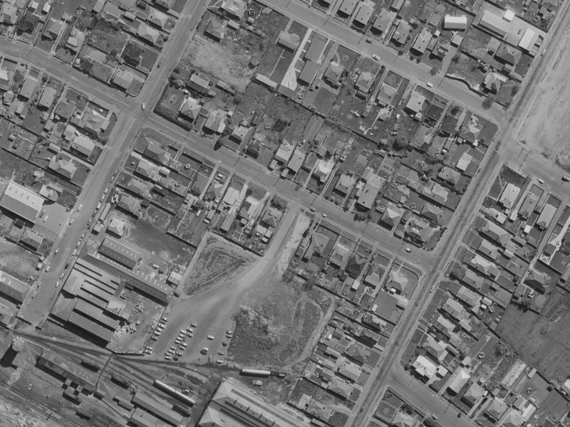 56 Laurence Street from the air, 1970-1974