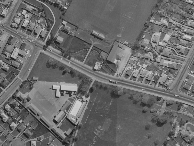 535 Ferry Road from the air, 1970-1974