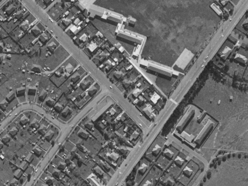 37 Garvins Road from the air, 1970-1974
