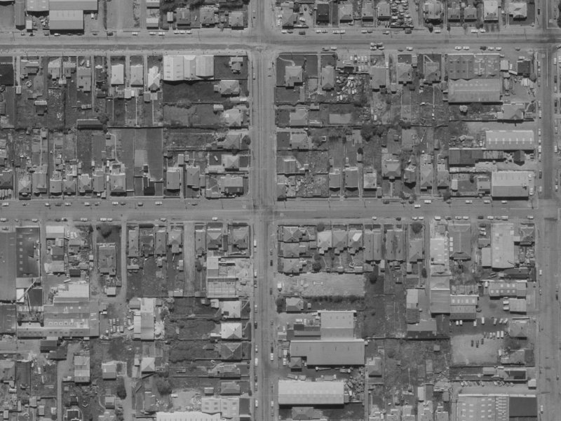 51 Coleridge Street from the air, 1970-1974