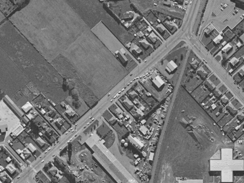 29-35 Shands Road from the air, 1970-1974