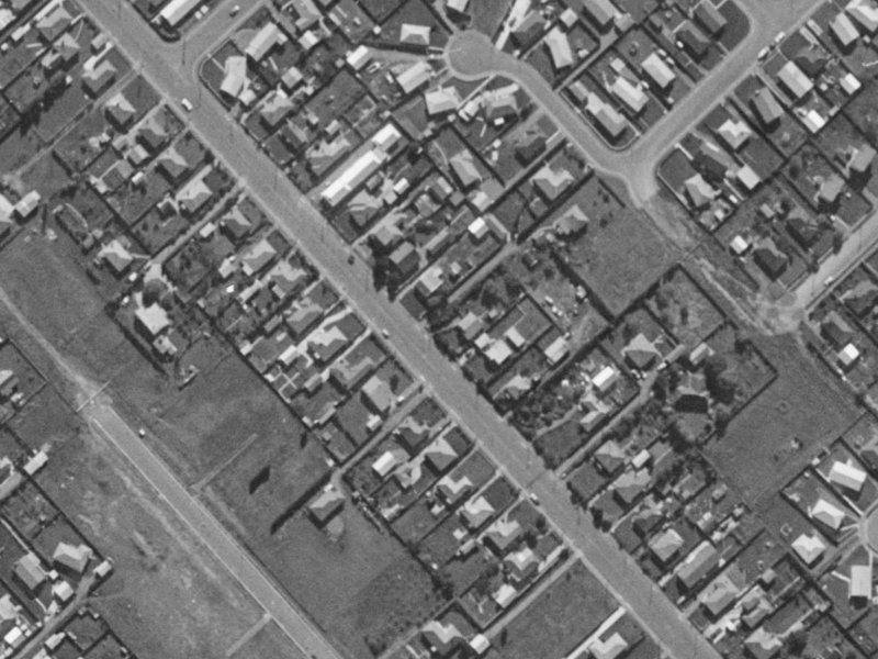 45 Neill Street from the air, 1970-1974