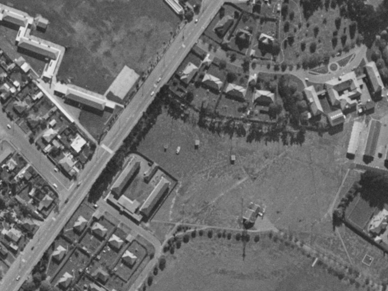 12 Consul Place from the air, 1970-1974
