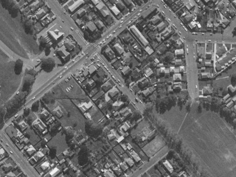 481 Barrington Street from the air, 1970-1974