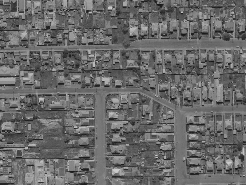 40 Ruskin Street from the air, 1970-1974
