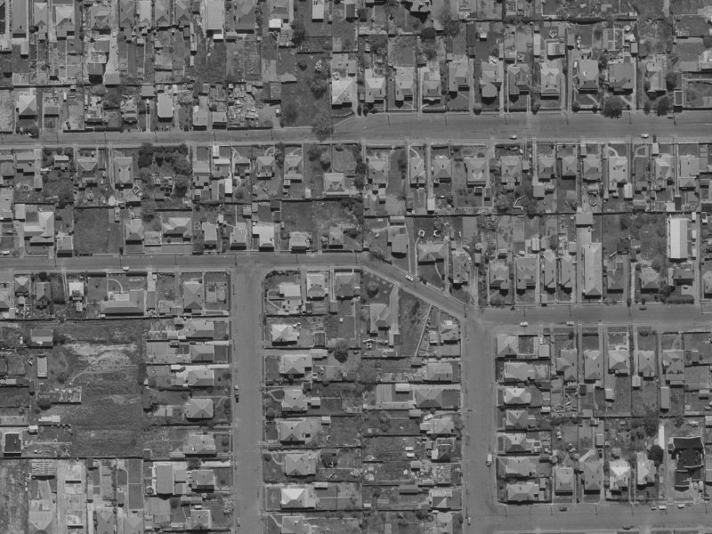 46 Ruskin Street from the air, 1970-1974
