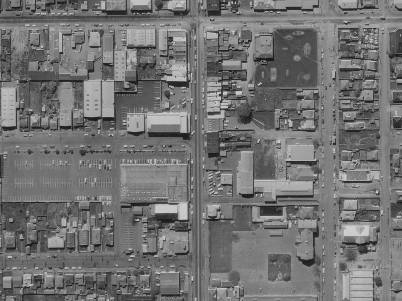 372 Colombo Street from the air, 1970-1974