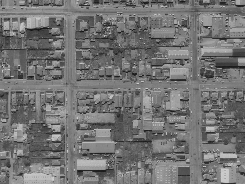 72 Coleridge Street from the air, 1970-1974