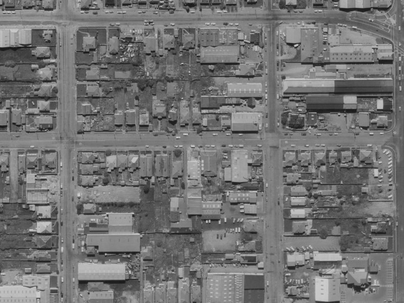 84 Coleridge Street from the air, 1970-1974