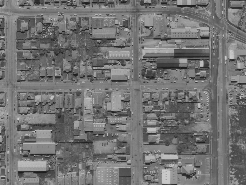 90 Coleridge Street from the air, 1970-1974