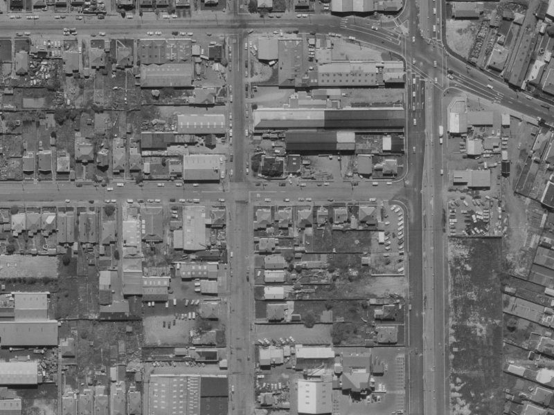 100 Coleridge Street from the air, 1970-1974