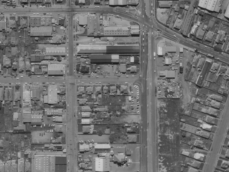 106 Coleridge Street from the air, 1970-1974