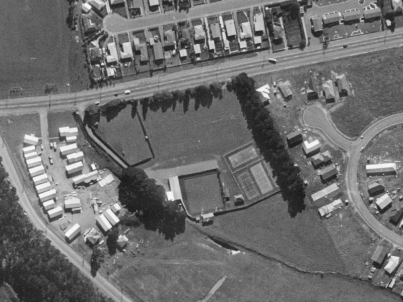 531 Main S Road from the air, 1970-1974