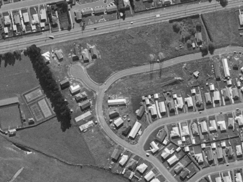 54 Denise Crescent from the air, 1970-1974