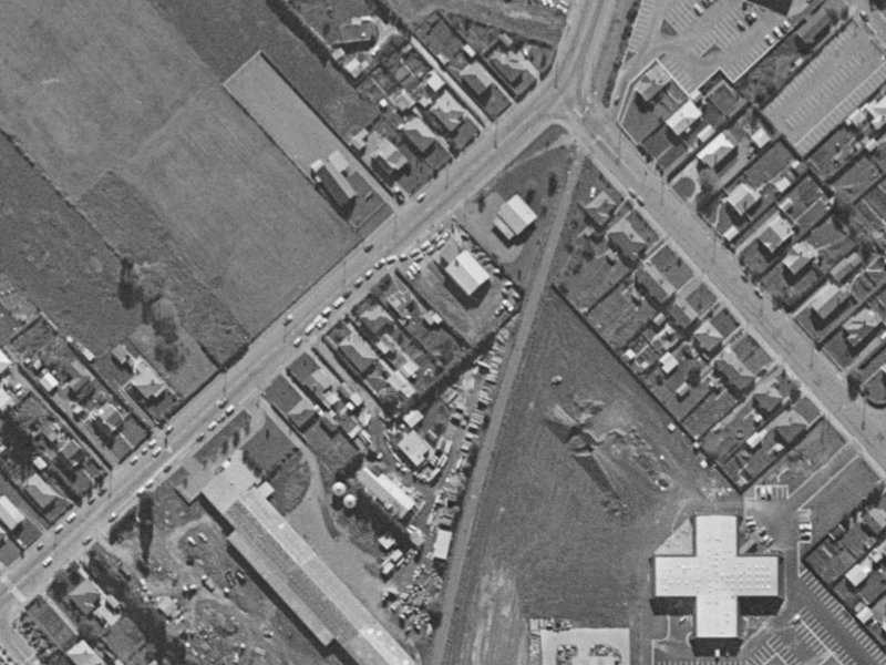 27 Shands Road from the air, 1970-1974
