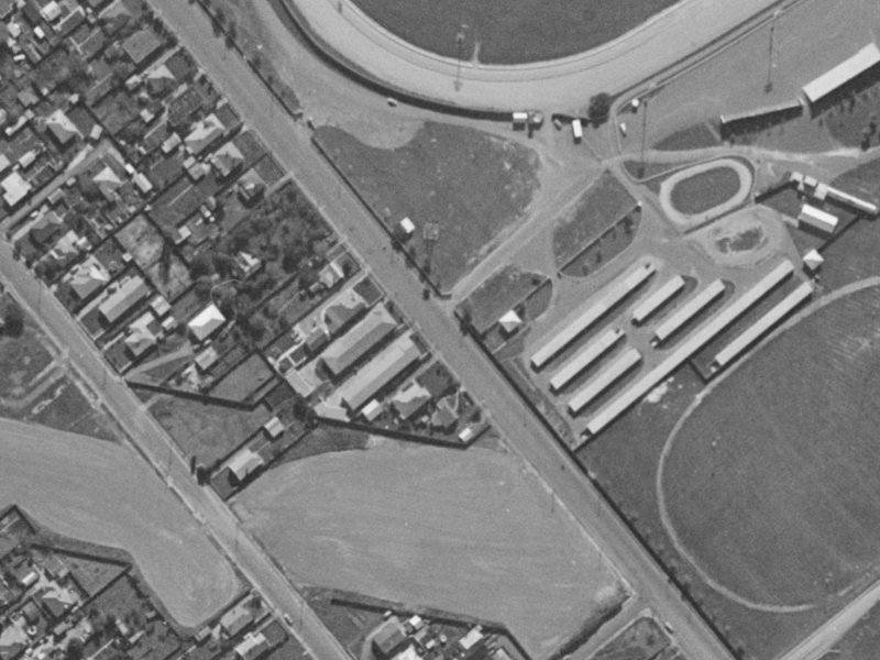 92 Wrights Road from the air, 1970-1974