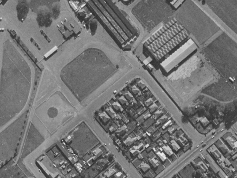 16 Moule Street from the air, 1970-1974