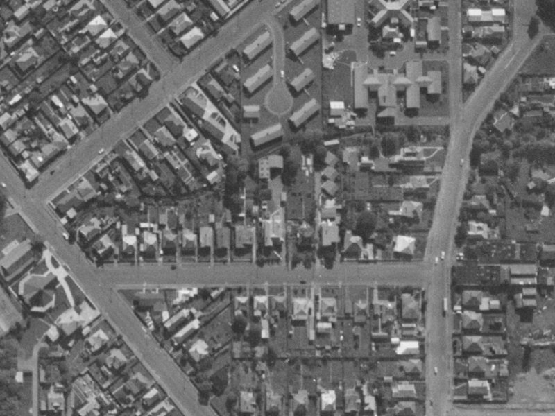 23B Macaulay Street from the air, 1970-1974
