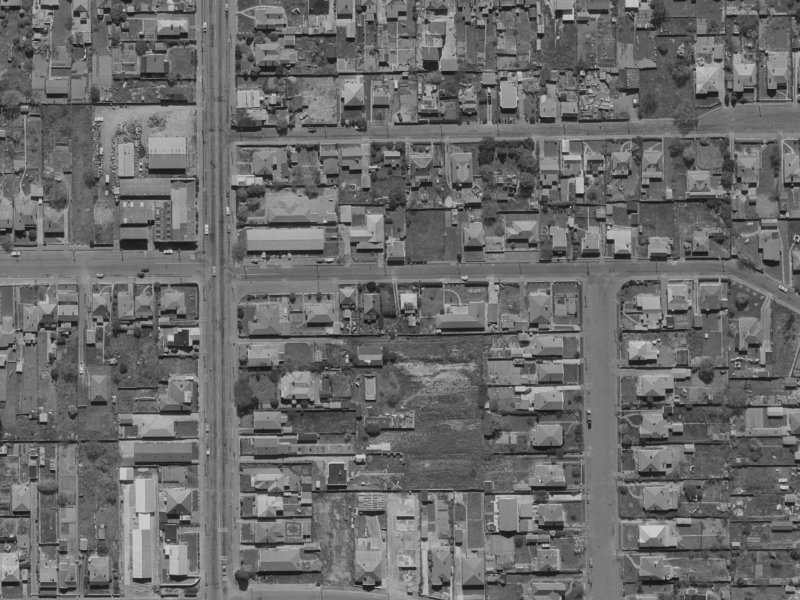 18 Ruskin Street from the air, 1970-1974