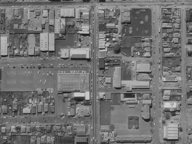 367 Colombo Street from the air, 1970-1974