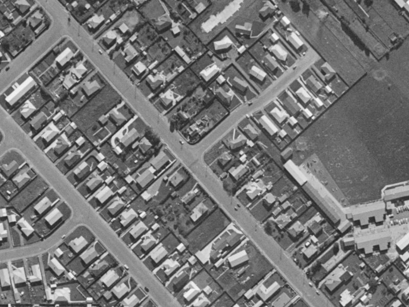 19E Seymour Street from the air, 1970-1974