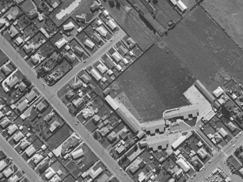 10 Ruakaka Street from the air, 1970-1974