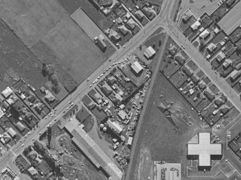 31 Shands Road from the air, 1970-1974