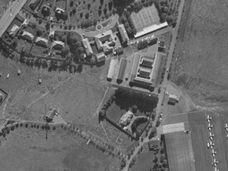 8 Iroquois Place from the air, 1970-1974