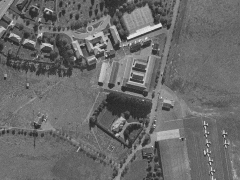 6 Iroquois Place from the air, 1970-1974