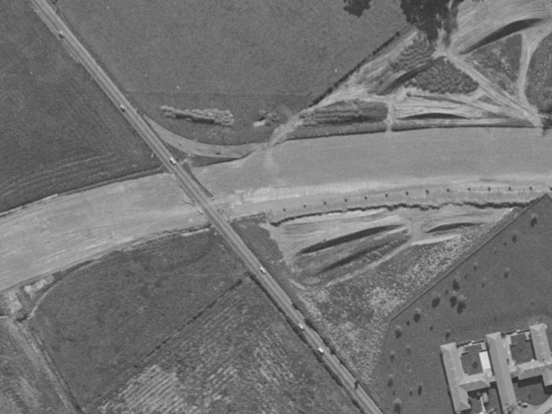 Vulcan Place from the air, 1970-1974