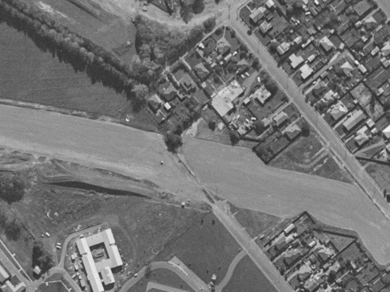 6 Halls Place from the air, 1970-1974