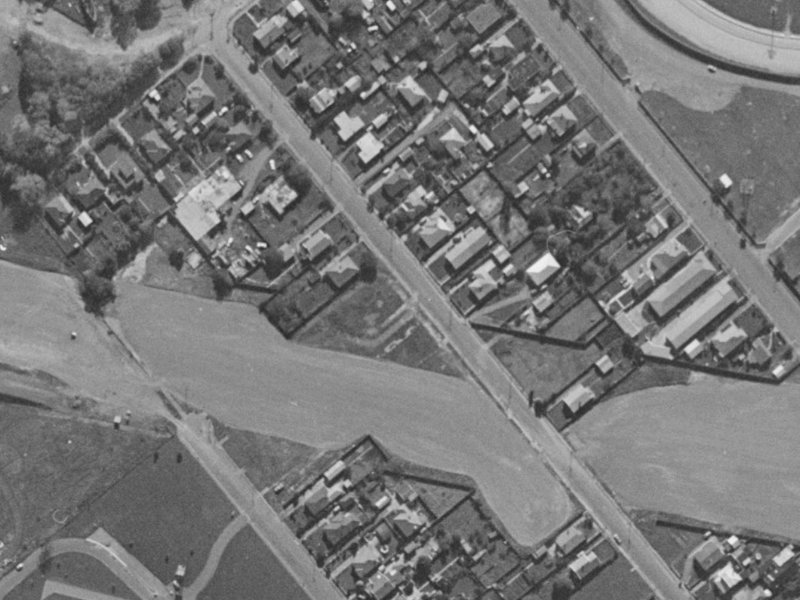 23 Marylands Place from the air, 1970-1974