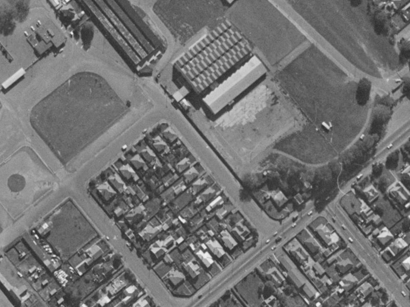 Twigger Street from the air, 1970-1974