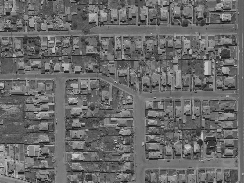 56 Ruskin Street from the air, 1970-1974