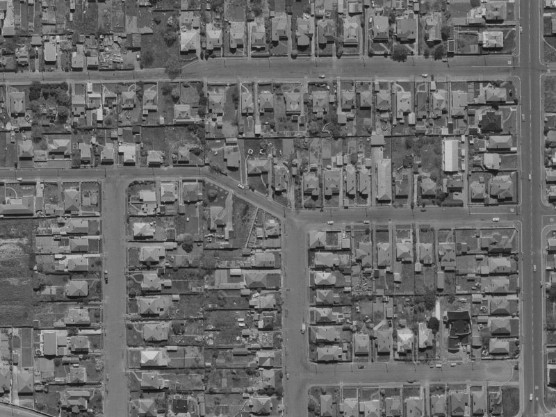 61 Ruskin Street from the air, 1970-1974