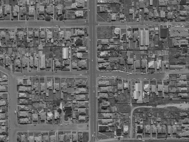 60 Antigua Street from the air, 1970-1974