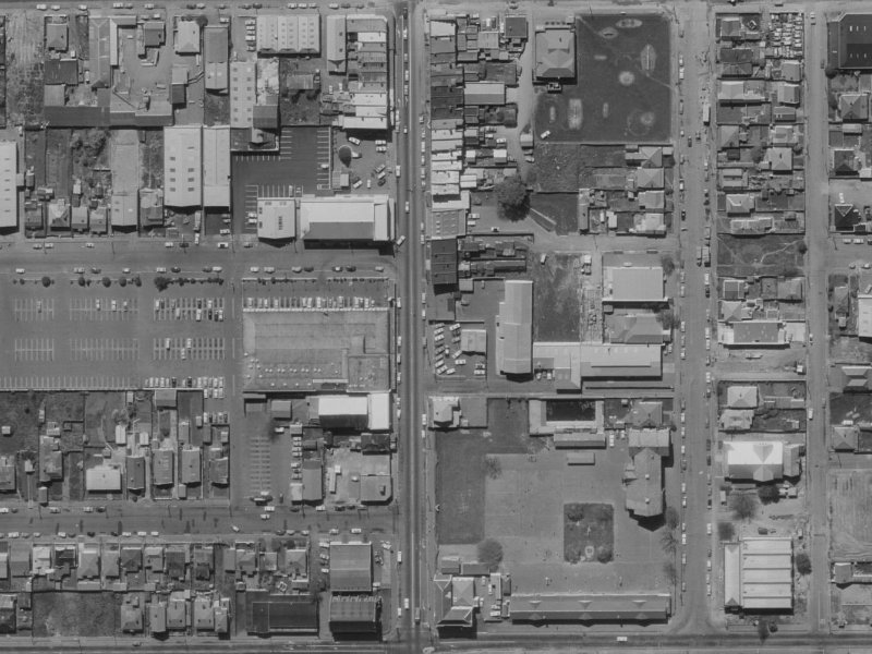 366C Colombo Street from the air, 1970-1974
