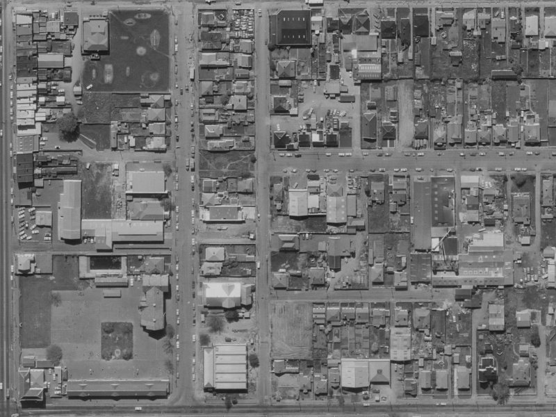 24 Hawdon Street from the air, 1970-1974